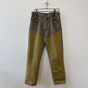 Vintage 90s Wrangler Mens Size 34x32 Hunting Field Brush Denim Jean Brown